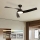 ZEVENTI - Dimmbarer LED-Deckenventilator AERYS LED/24W/230V 3000/4000/6000K Wi‑Fi Tuya schwarz + Fernbedienung