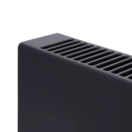 ZEVENTI - Elektrischer Direktheizer/Konvektor mit LCD-Display 1250/2000 W/230 V, schwarz + Fernbedienung