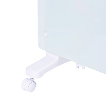 ZEVENTI - Smarter wandhängender elektrischer Direktheizer/Konvektor mit LCD-Display 1000/2000W/230V Wi-Fi weiß