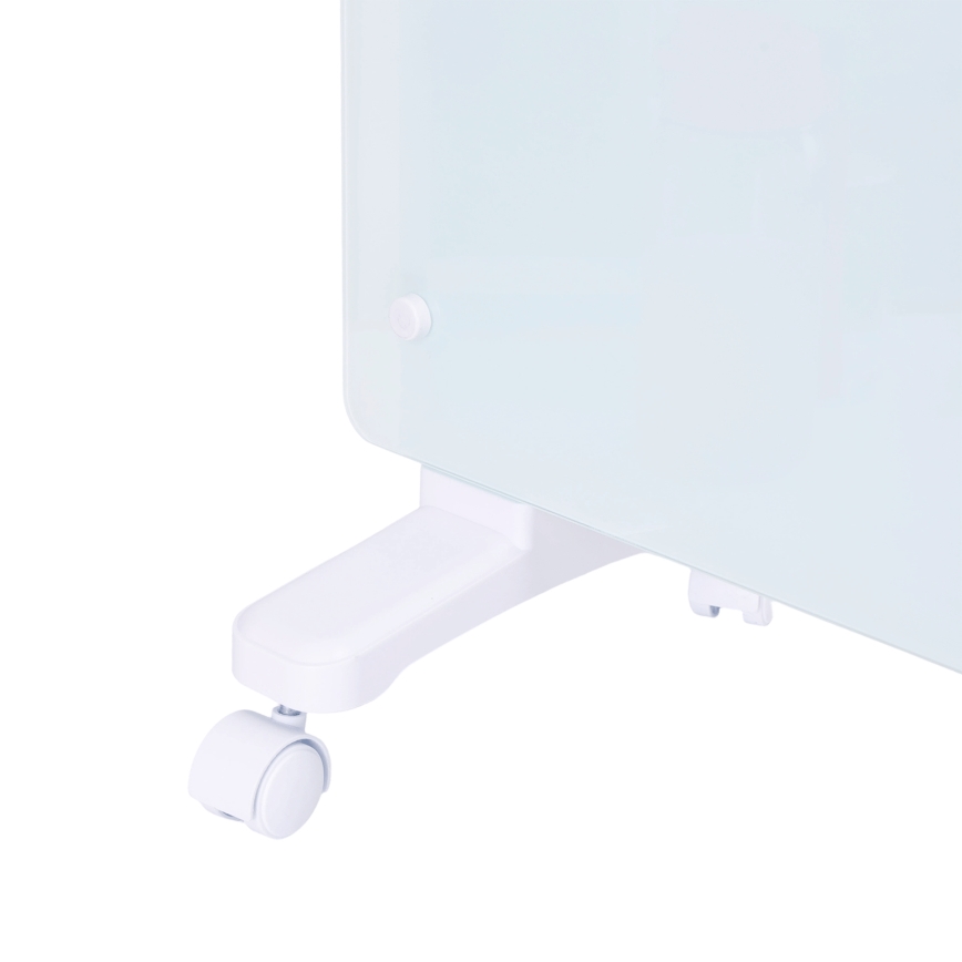 ZEVENTI - Smarter wandhängender elektrischer Direktheizer/Konvektor mit LCD-Display 1000/2000W/230V Wi-Fi weiß