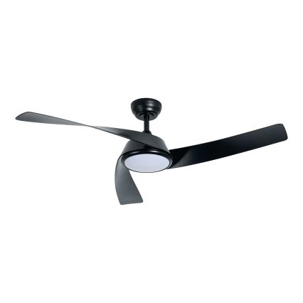 ZEVENTI - Dimmbarer LED-Deckenventilator AERYS LED/24W/230V 3000/4000/6000K Wi‑Fi Tuya schwarz + Fernbedienung