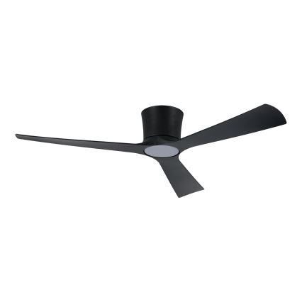 ZEVENTI - LED-dimmbarer Deckenventilator AUREX LED/24W/230V 3000/4000/6000K Wi-Fi Tuya schwarz + Fernbedienung