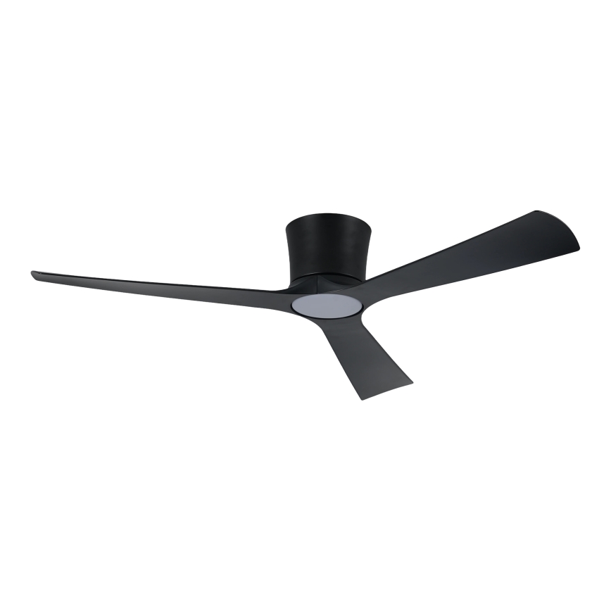 ZEVENTI - LED-dimmbarer Deckenventilator AUREX LED/24W/230V 3000/4000/6000K Wi-Fi Tuya schwarz + Fernbedienung