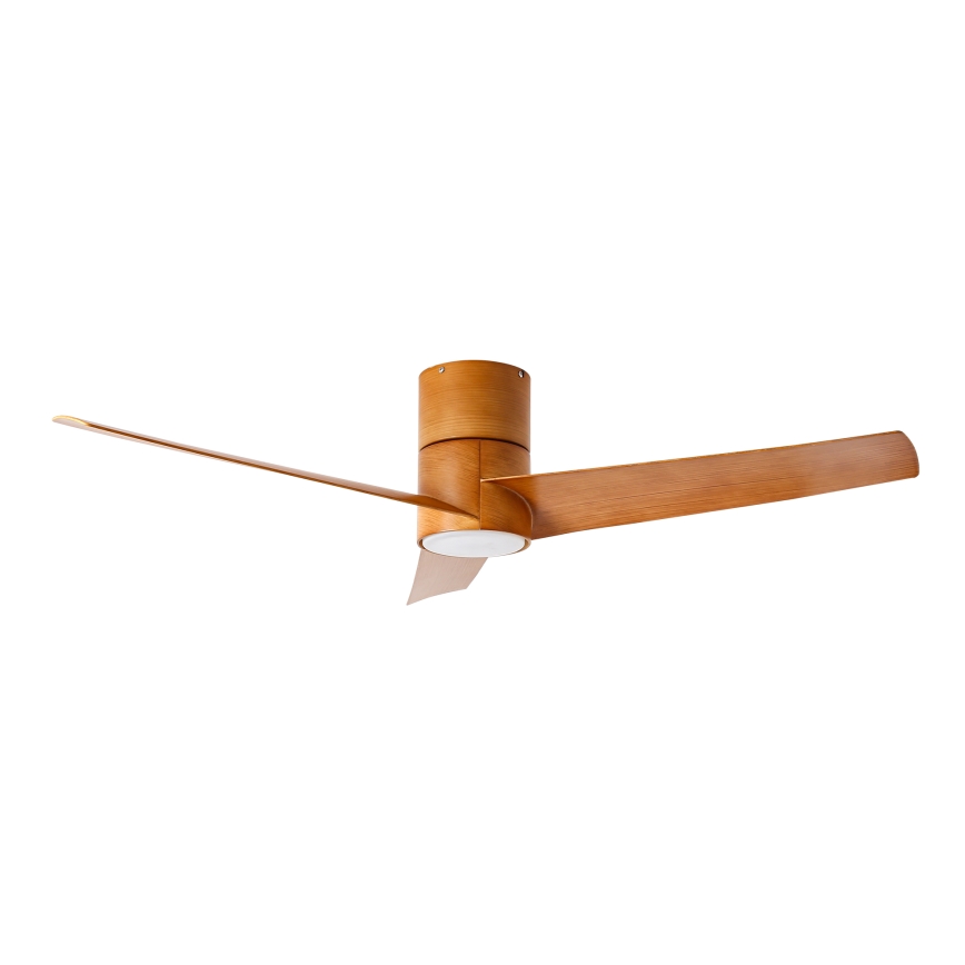 ZEVENTI - LED Deckenventilator BARROSA LED/18W/230V 3000/4000/6000K Wi-Fi Tuya Braun + Fernbedienung