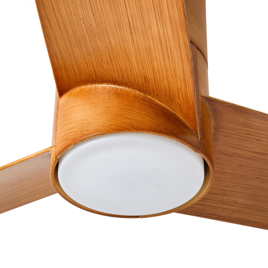 ZEVENTI - LED Deckenventilator BARROSA LED/18W/230V 3000/4000/6000K Wi-Fi Tuya Braun + Fernbedienung
