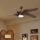 ZEVENTI - LED Deckenventilator LUCCA LED/18W/230V 3000-6000K Wi-Fi Tuya Braun + Fernbedienung