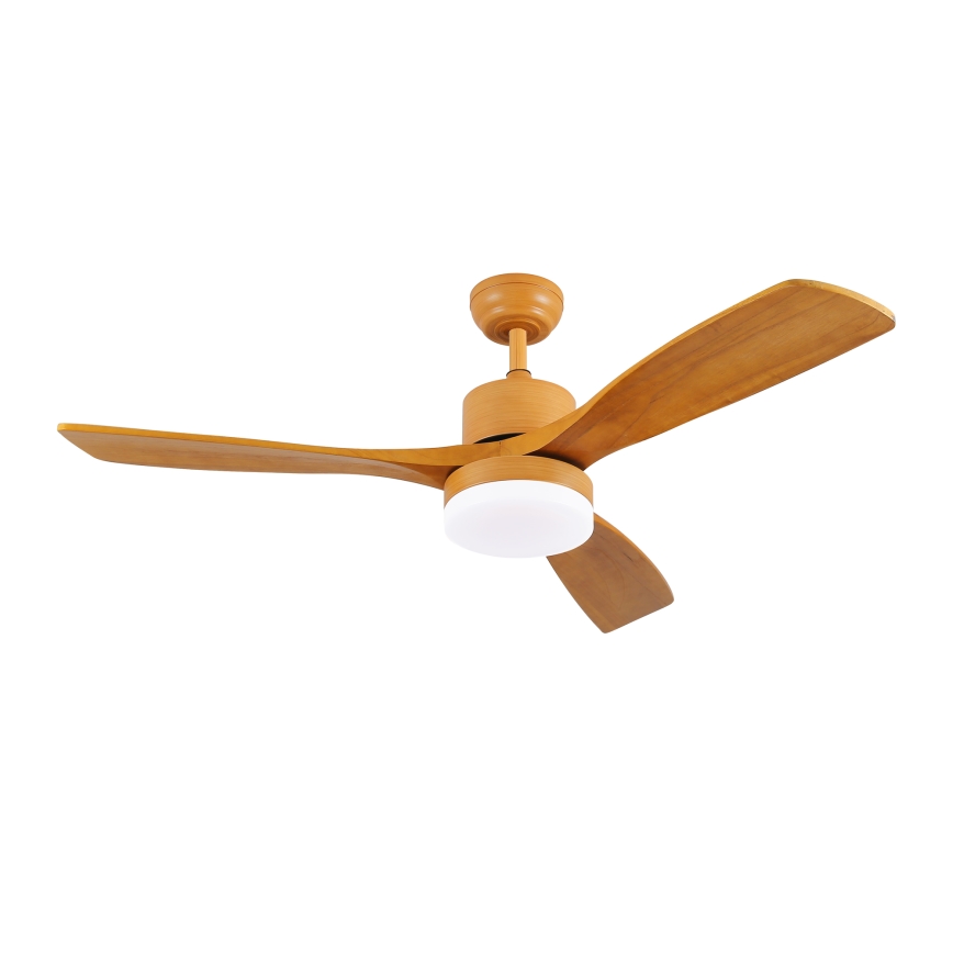 ZEVENTI - LED-Deckenventilator MARE LED/24W/230V 3000-6000K Wi-Fi Tuya Eiche + Fernbedienung
