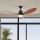 ZEVENTI - LED-Deckenventilator MURO LED/18W/230V 3000-6000K Wi-Fi Tuya schwarz + Fernbedienung