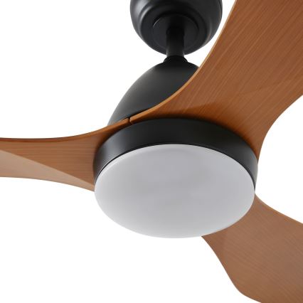 ZEVENTI - LED-Deckenventilator MURO LED/18W/230V 3000-6000K Wi-Fi Tuya schwarz + Fernbedienung