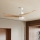 ZEVENTI - LED-Deckenventilator NATURITO LED/18W/230V 3000-6000K Wi-Fi Tuya Weiß/Eiche + Fernbedienung