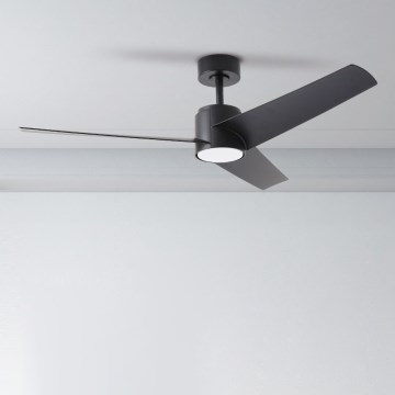 ZEVENTI - LED Deckenventilator ORVIETO LED/18W/230V 3000/4000/6000K Wi-Fi Tuya schwarz + Fernbedienung