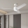 ZEVENTI - LED-Deckenventilator ORVIETO LED/18W/230V 3000/4000/6000K Wi-Fi Tuya weiß + Fernbedienung