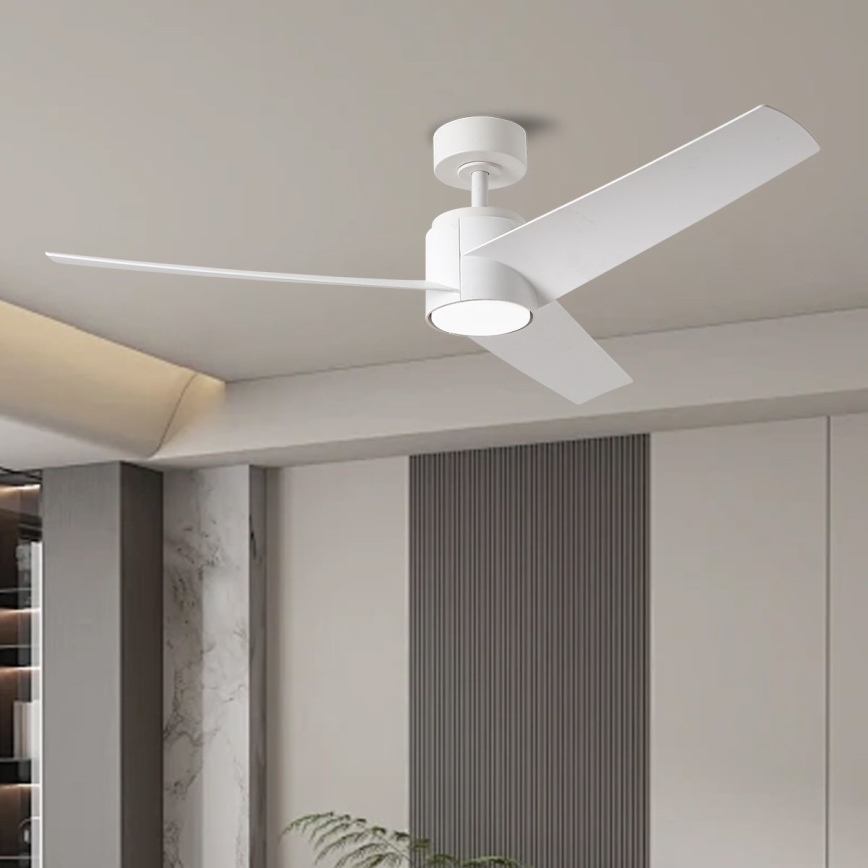 ZEVENTI - LED-Deckenventilator ORVIETO LED/18W/230V 3000-6000K Wi-Fi Tuya weiß + Fernbedienung
