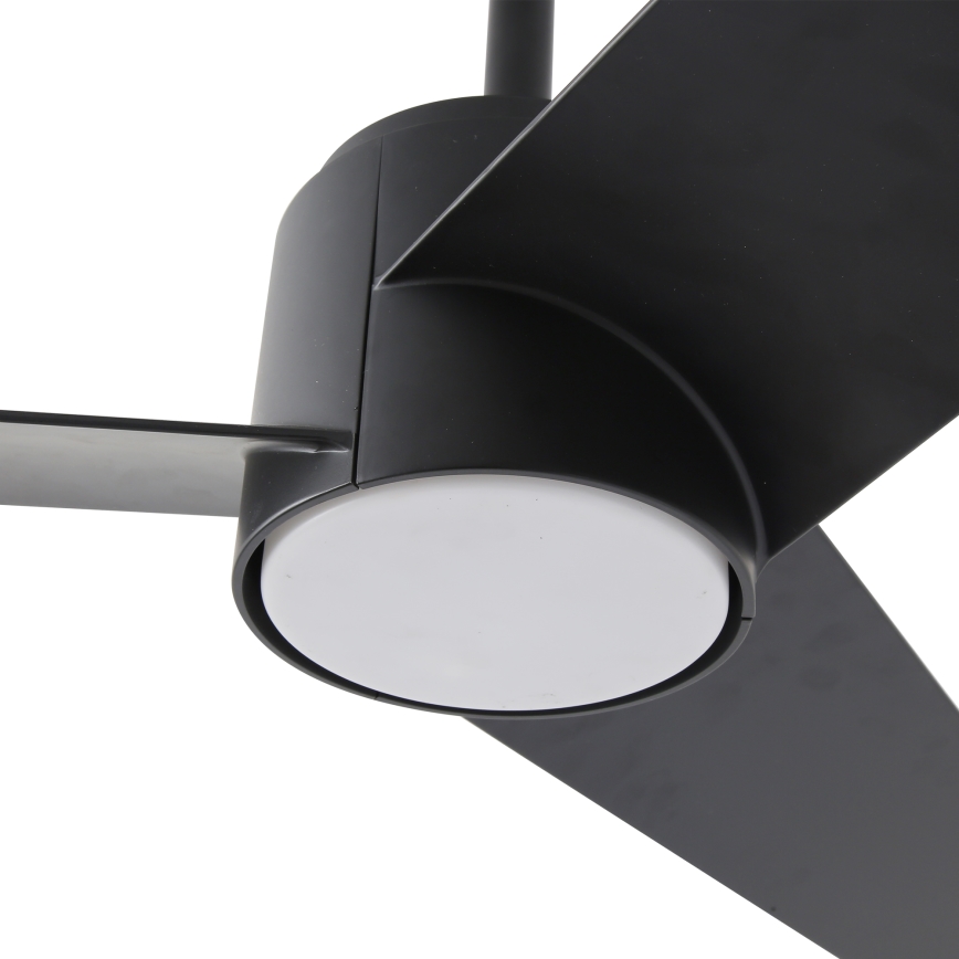 ZEVENTI - LED Deckenventilator ORVIETO LED/18W/230V 3000-6000K Wi-Fi Tuya schwarz + Fernbedienung