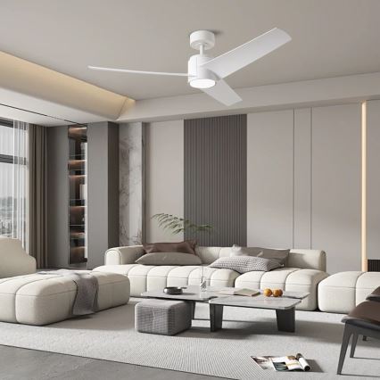 ZEVENTI - LED Deckenventilator ORVIETO LED/18W/230V 3000-6000K Wi-Fi Tuya weiß + Fernbedienung