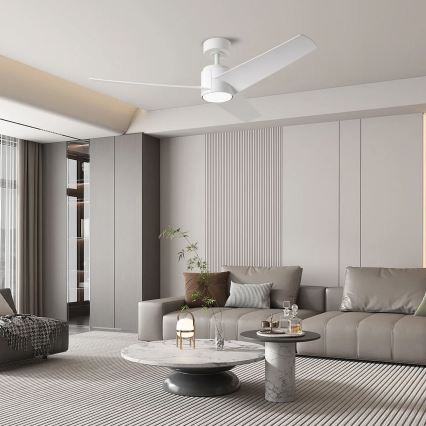 ZEVENTI - LED Deckenventilator ORVIETO LED/18W/230V 3000-6000K Wi-Fi Tuya weiß + Fernbedienung