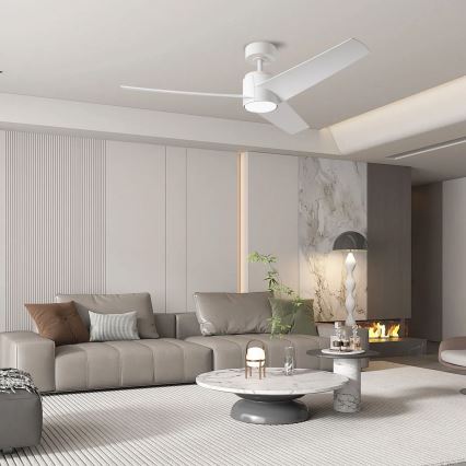ZEVENTI - LED Deckenventilator ORVIETO LED/18W/230V 3000-6000K Wi-Fi Tuya weiß + Fernbedienung