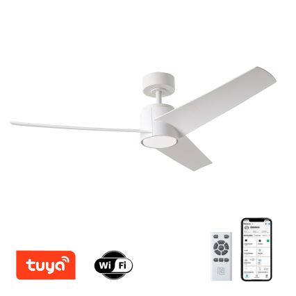 ZEVENTI - LED-Deckenventilator ORVIETO LED/18W/230V 3000/4000/6000K Wi-Fi Tuya weiß + Fernbedienung