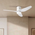 ZEVENTI - LED-Deckenventilator PADUA LED/18W/230V 3000/4000/6000K Wi-Fi Tuya weiß + Fernbedienung