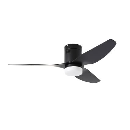 ZEVENTI - LED Deckenventilator PADUA LED/18W/230V 3000-6000K Wi-Fi Tuya schwarz + Fernbedienung
