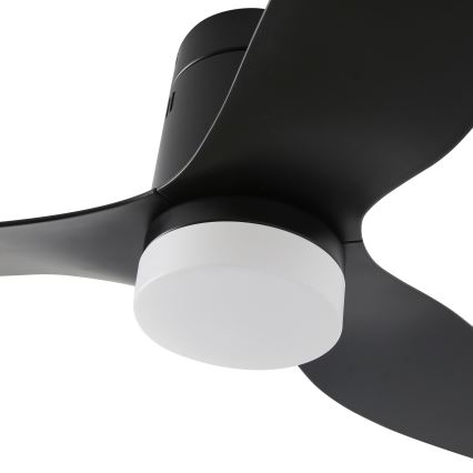 ZEVENTI - LED Deckenventilator PADUA LED/18W/230V 3000-6000K Wi-Fi Tuya schwarz + Fernbedienung