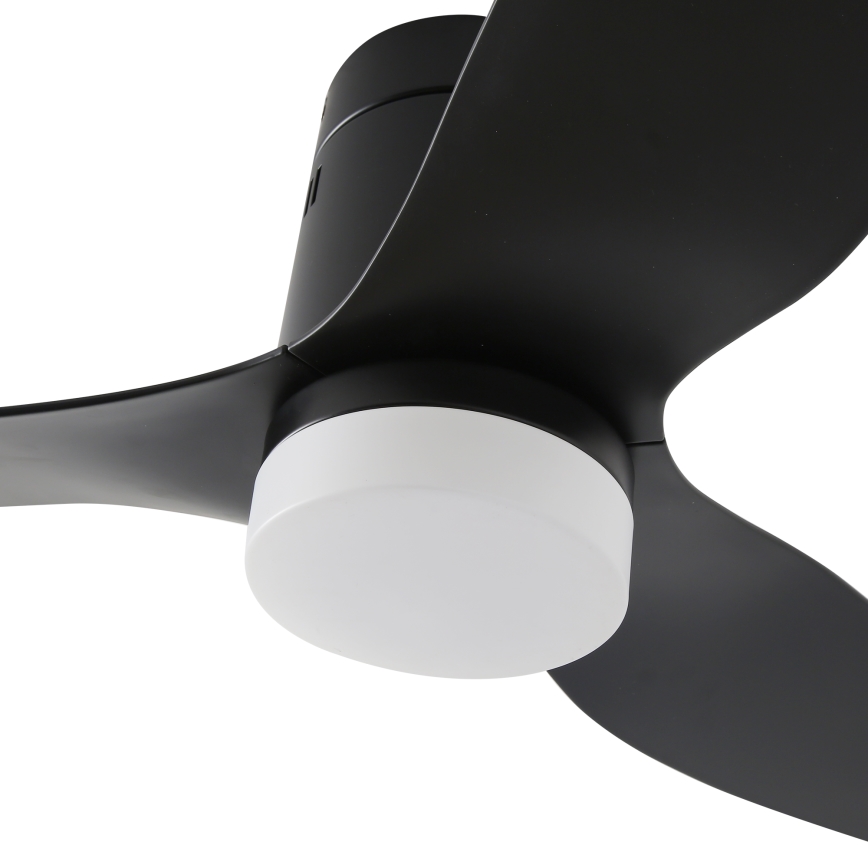 ZEVENTI - LED Deckenventilator PADUA LED/18W/230V 3000-6000K Wi-Fi Tuya schwarz + Fernbedienung