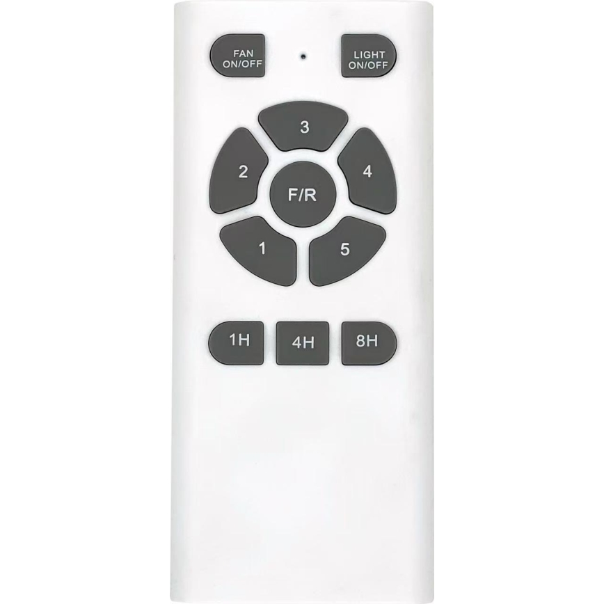 ZEVENTI - Dimmbarer LED-Deckenventilator PADUA LED/18W/230V 3000-6000K Wi-Fi Tuya weiß/braun + Fernbedienung