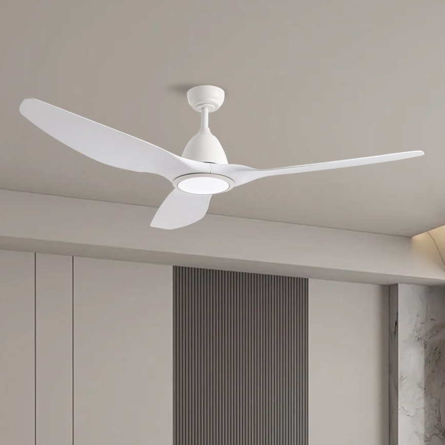 ZEVENTI - LED-Deckenventilator URBINO LED/20W/230V 3000-6000K Wi-Fi Tuya Weiß + Fernbedienung