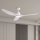 ZEVENTI - LED-Deckenventilator URBINO LED/20W/230V 3000-6000K Wi-Fi Tuya Weiß + Fernbedienung