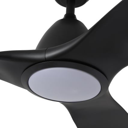 ZEVENTI - LED-Deckenventilator URBINO LED/20W/230V 3000-6000K Wi-Fi Tuya schwarz + Fernbedienung