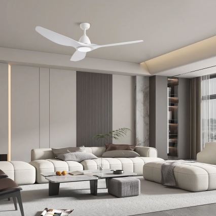 ZEVENTI - LED-Deckenventilator URBINO LED/20W/230V 3000-6000K Wi-Fi Tuya Weiß + Fernbedienung