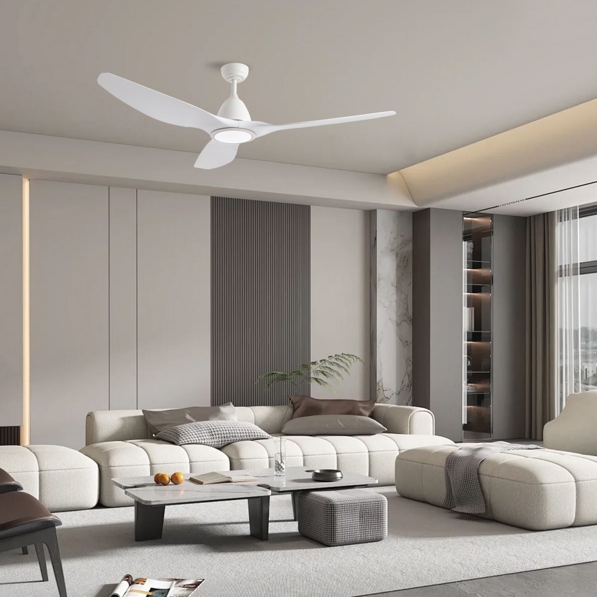 ZEVENTI - LED-Deckenventilator URBINO LED/20W/230V 3000-6000K Wi-Fi Tuya Weiß + Fernbedienung