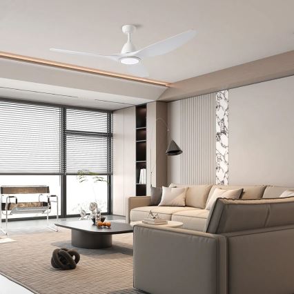 ZEVENTI - LED-Deckenventilator URBINO LED/20W/230V 3000-6000K Wi-Fi Tuya Weiß + Fernbedienung