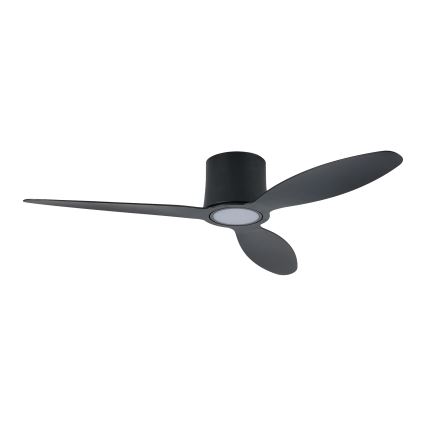ZEVENTI - LED-dimmbarer Deckenventilator VENTORA LED/24W/230V 3000/4000/6000K Wi-Fi Tuya schwarz + Fernbedienung