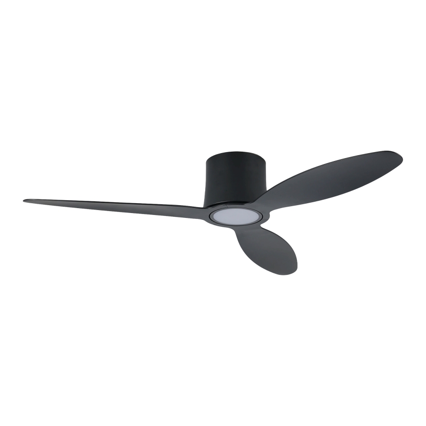 ZEVENTI - LED-dimmbarer Deckenventilator VENTORA LED/24W/230V 3000/4000/6000K Wi-Fi Tuya schwarz + Fernbedienung