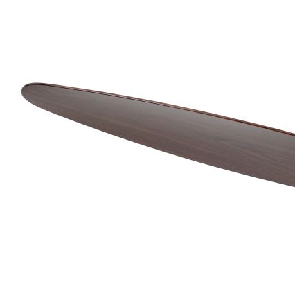 ZEVENTI - LED dimmbarer Deckenventilator VENTORA LED/24W/230V 3000/4000/6000K Wi-Fi Tuya schwarz/walnuss + Fernbedienung