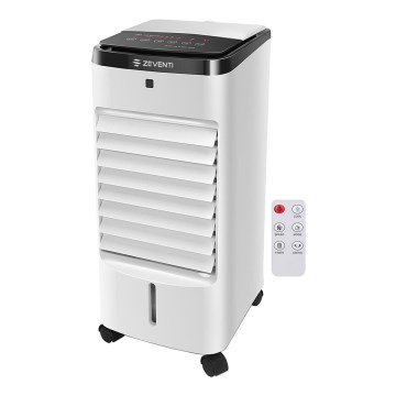 ZEVENTI - Luftkühler ARCTIC 60W/230V schwarz/weiß + Fernbedienung