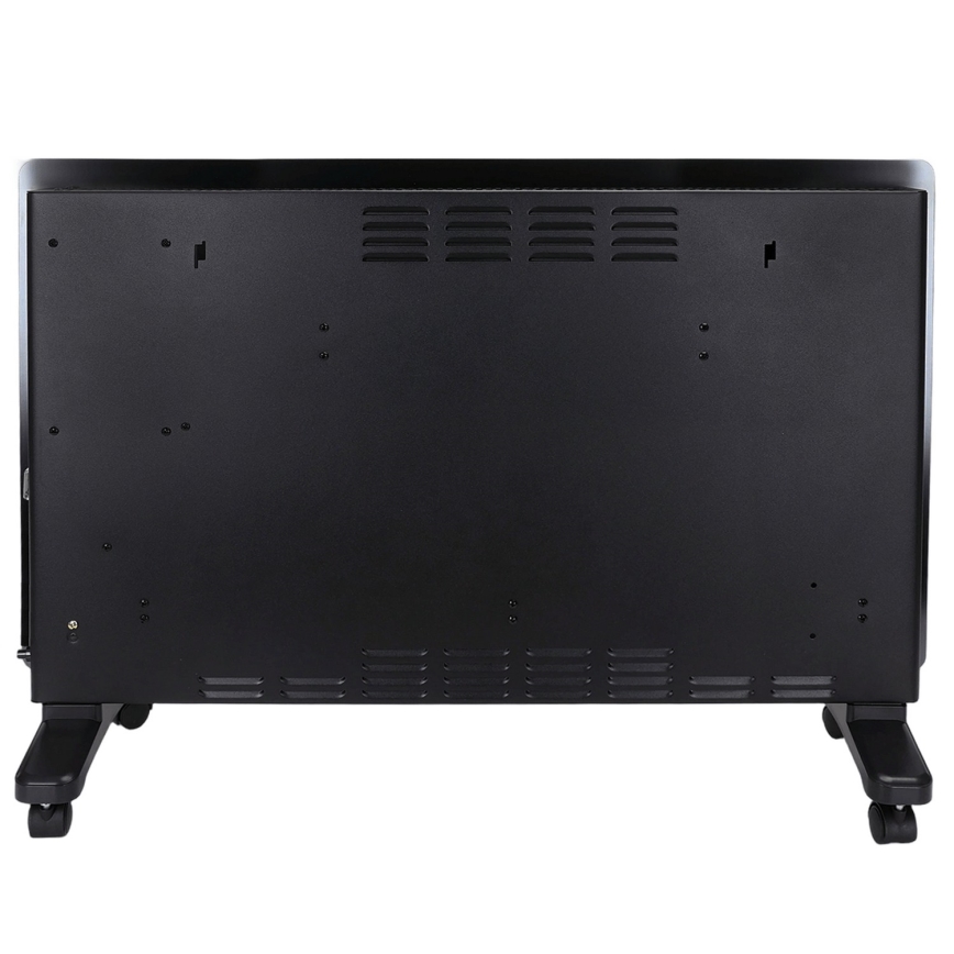 ZEVENTI - Smart wandmontierter elektrischer Direktheizer/Konvektor mit LCD-Display 1000/2000W/230V Wi-Fi schwarz