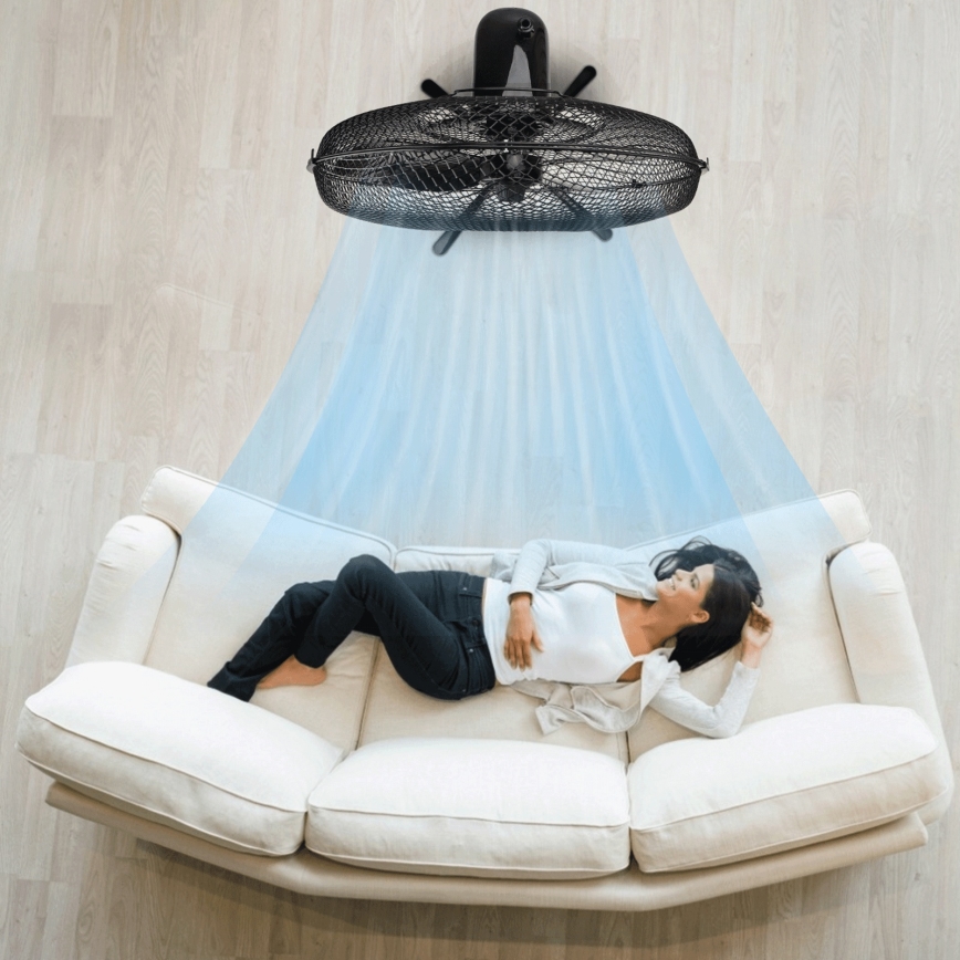 ZEVENTI - Standventilator 40 W / 230 V, Ø 40 cm, schwarz