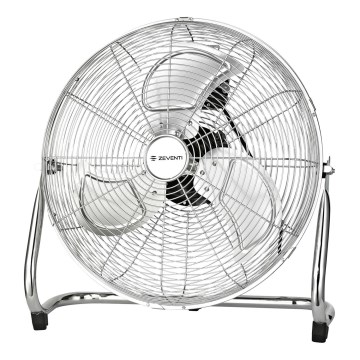 ZEVENTI - Standventilator FLOW 100W/230V, hochglanzverchromt