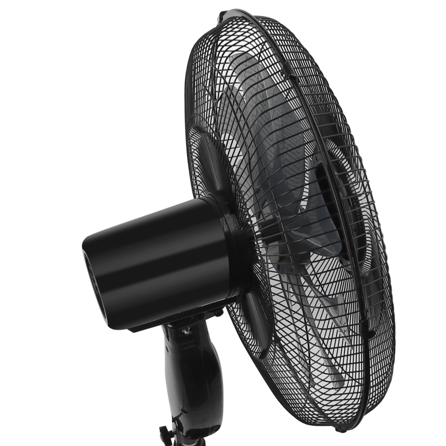 ZEVENTI - Standventilator FLOW 55W/230V 130 cm schwarz + Fernbedienung