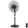 ZEVENTI - Standventilator FLOW 55W/230V 130 cm schwarz + Fernbedienung