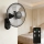 ZEVENTI - Wandventilator FANNY 45W/230V Ø 41 cm schwarz + Fernbedienung