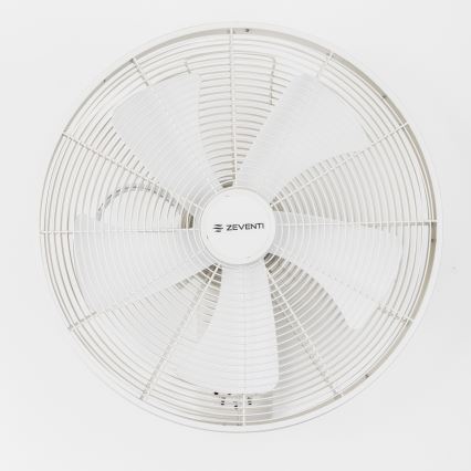 ZEVENTI - Wandventilator FREEZE 50 W / 230 V Ø 45 cm weiß + Fernbedienung
