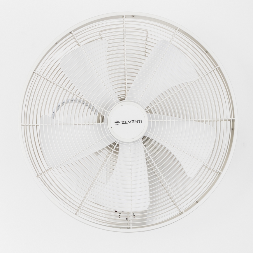 ZEVENTI - Wandventilator FREEZE 50 W / 230 V Ø 45 cm weiß + Fernbedienung