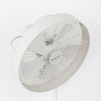 ZEVENTI - Wandventilator FREEZE 50 W / 230 V Ø 45 cm weiß + Fernbedienung