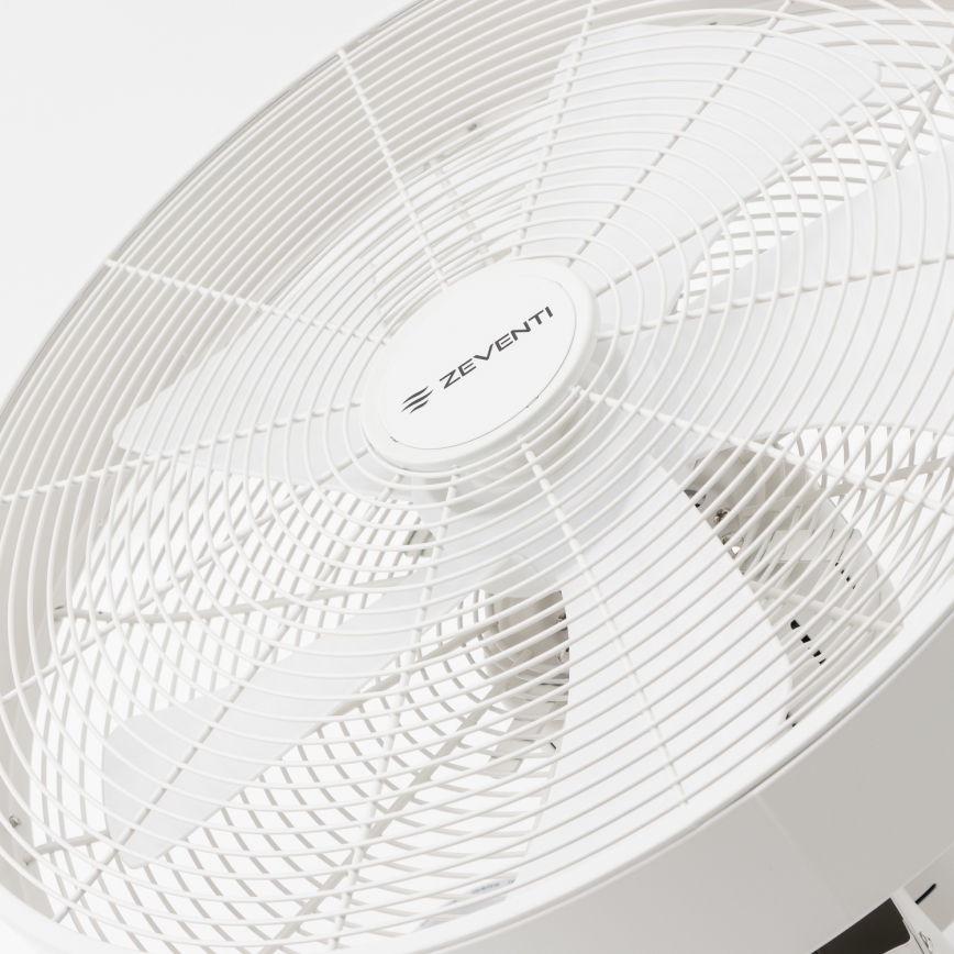 ZEVENTI - Wandventilator FREEZE 50 W / 230 V Ø 45 cm weiß + Fernbedienung