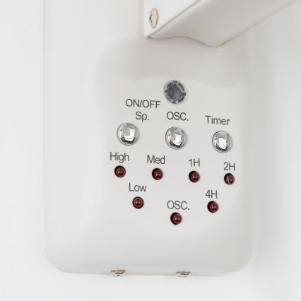 ZEVENTI - Wandventilator FREEZE 50 W / 230 V Ø 45 cm weiß + Fernbedienung