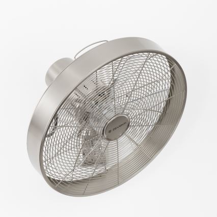 ZEVENTI - Wandventilator FREEZE 50W/230V d 40 cm matt Chrom + Fernbedienung