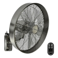 ZEVENTI - Wandventilator FREEZE 50W/230V d 40 cm matt Chrom + Fernbedienung